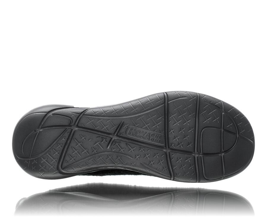 Zapatillas Running Hoka One One Hombre - Hupana Flow Wool - Negras - EQC732196